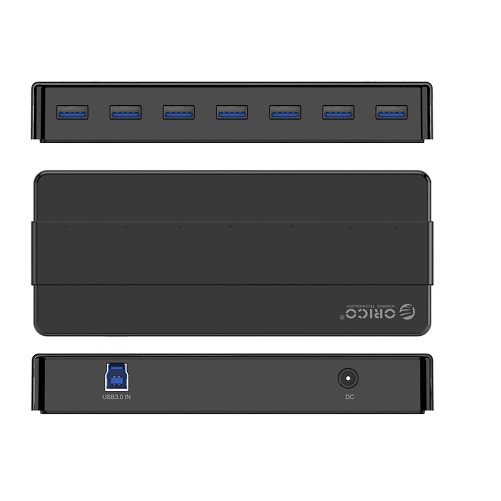 Hub Orico H7928-U3-V1 7x USB-A 3.0 - black