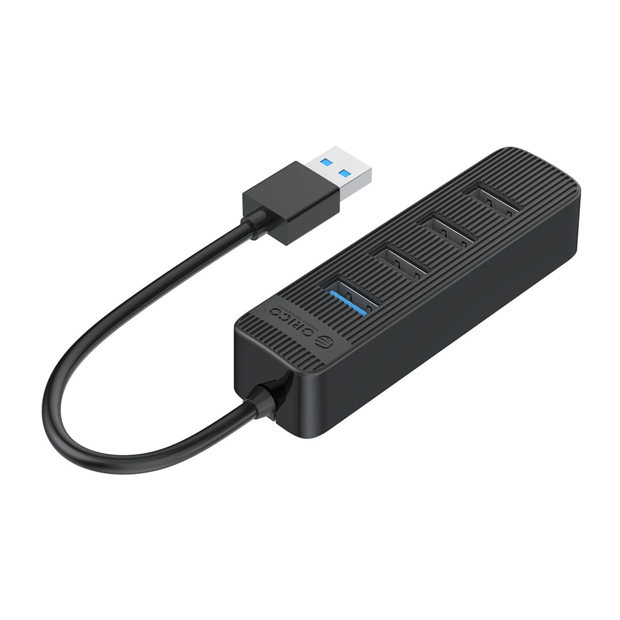 Orico TWU32-4A USB-A 3.1 hub / 1x USB-A 3.1 + 3x USB-A 2.0 + USB-C 5V / 3A - sort