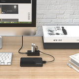 Hub Orico W5P-U2-030 4x USB-A 2.0 30cm - sort