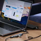 Orico YSA7-U3 USB-A/USB-C Hub Docking Station 4x USB-A 2.0 + 1x USB-A 3.0 + 2x USB-C 2.0 - Grå