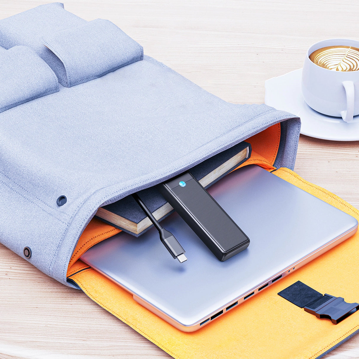 Orico PAPW4A-C3 USB-A Hub Docking Station 4x USB-A 3.0 - sort