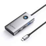Orico PW11-5P USB-C Hub Docking Station 1x USB-A 3.0 + 2x USB-A 2.0 + 1x USB-C PD + 1x HDMI - Gray