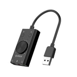 Orico SC2 External Multifunction Sound Card with USB-A - Black
