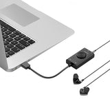 Orico SC2 External Multifunction Sound Card with USB-A - Black