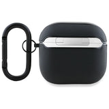 AMG læder hvid logo case til AirPods 4 - sort / hvid