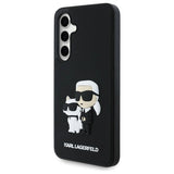 Karl Lagerfeld 3D Rubber Karl&Choupette Case for Samsung Galaxy S24 FE - Black