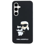 Karl Lagerfeld 3D Rubber Karl&Choupette Case for Samsung Galaxy S24 FE - Black