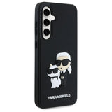Karl Lagerfeld 3D Rubber Karl&Choupette Case for Samsung Galaxy S24 FE - Black