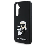 Karl Lagerfeld 3D Rubber Karl&Choupette Case for Samsung Galaxy S24 FE - Black
