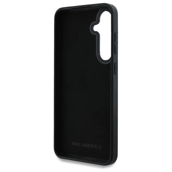 Karl Lagerfeld 3D Rubber Karl&Choupette Case for Samsung Galaxy S24 FE - Black