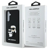 Karl Lagerfeld 3D Rubber Karl&Choupette Case for Samsung Galaxy S24 FE - Black