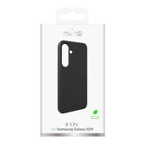 Puro Icon Silicone Case til Samsung Galaxy S25 - sort