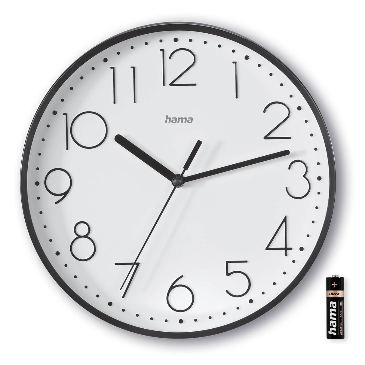 Vægur Salina Diameter 22cm Sort