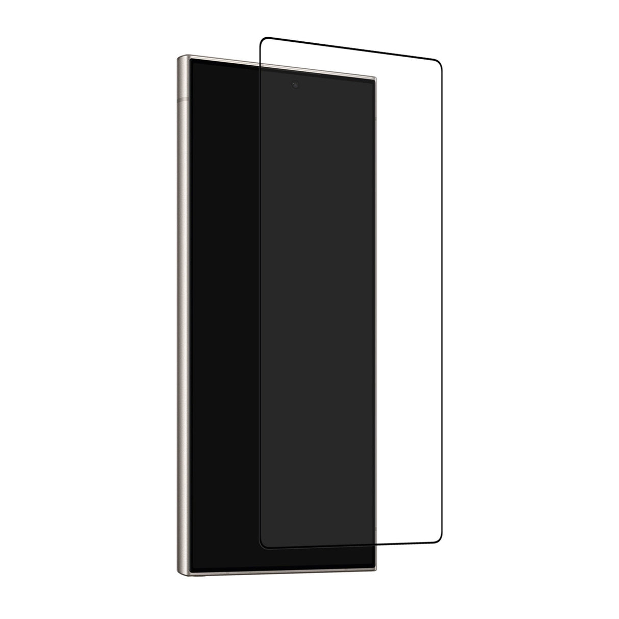 Puro Frame Temperet glas med sort ramme til Samsung Galaxy S25 Ultra