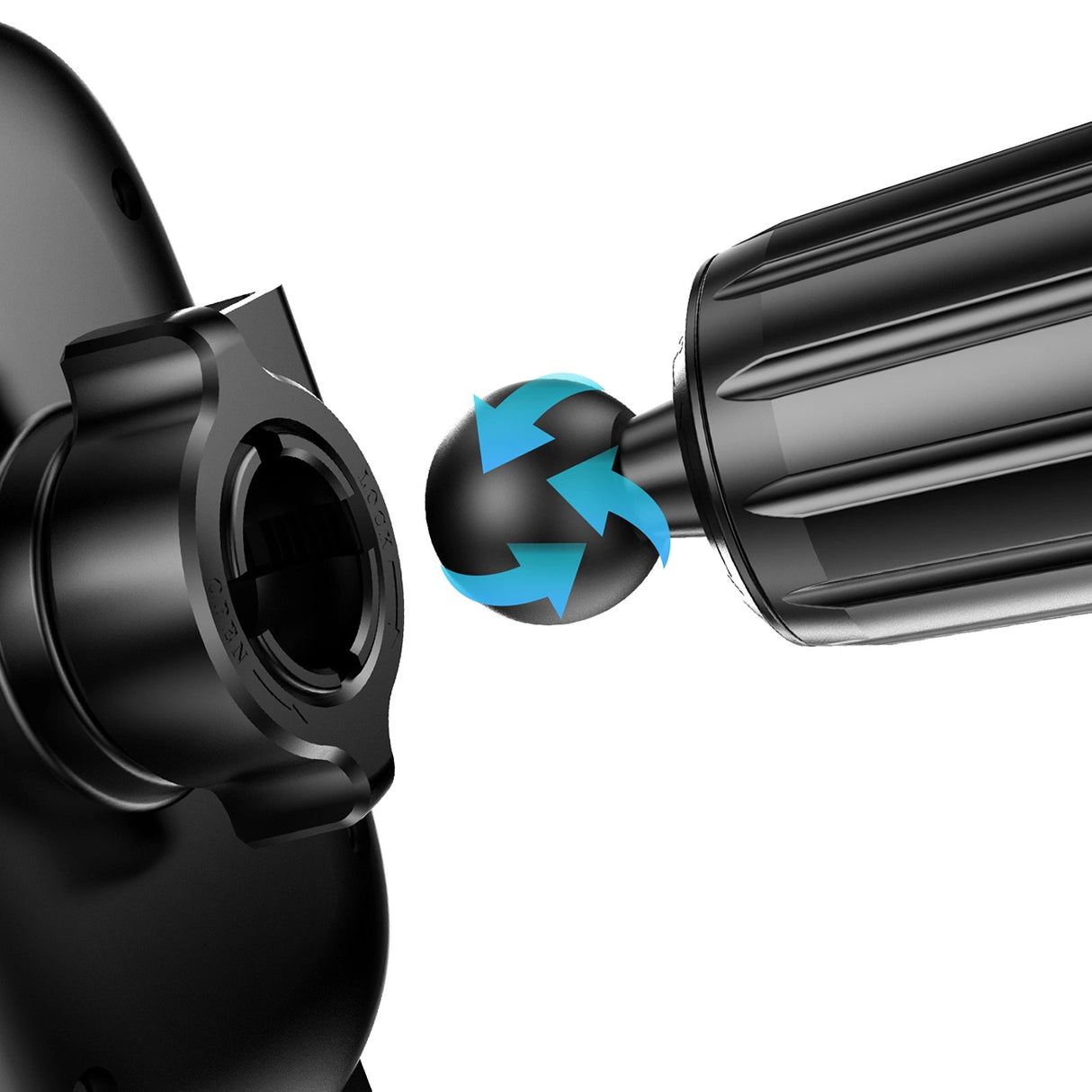 Dudao F5N+ smartphone holder med sugekop, gravity - sort