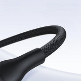 Baseus Flash Series 3 3in1 kabel 100W USB-C - USB-C + USB-C + Lightning 1,5 m + 3 x 0,25 m - sort