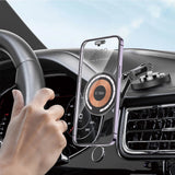 Tech-Protect MM15W-V8 Magnetisk bilholder til instrumentbræt med MagSafe 15W - sort