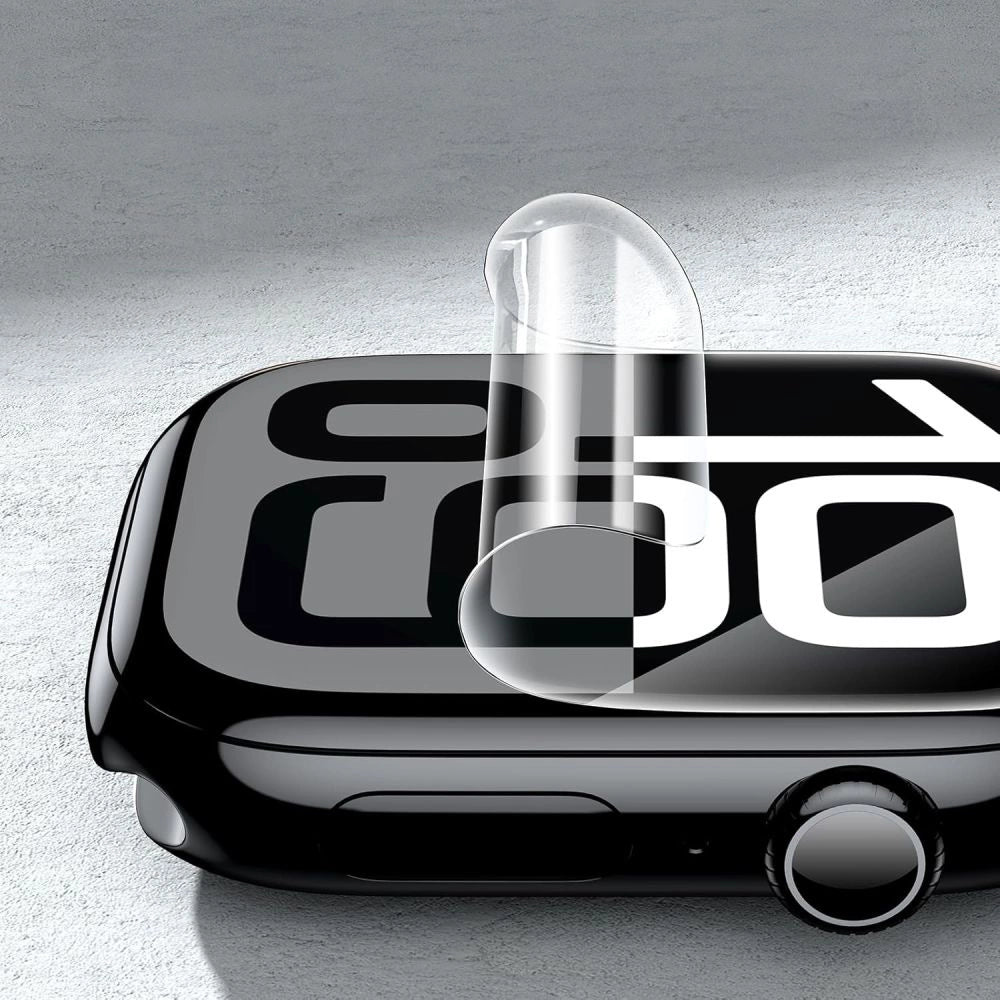 Tech-Protect Supreme Hydrogel Film Set 2-pakning til Apple Watch 10 46 mm - gennemsigtig