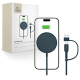 Tech-Protect QI15W-A44 Magnetisk trådløs oplader med MagSafe - Blå