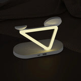 Tech-Protect QI15W-A41 3in1 trådløs oplader med MagSafe til Apple-enheder - hvid