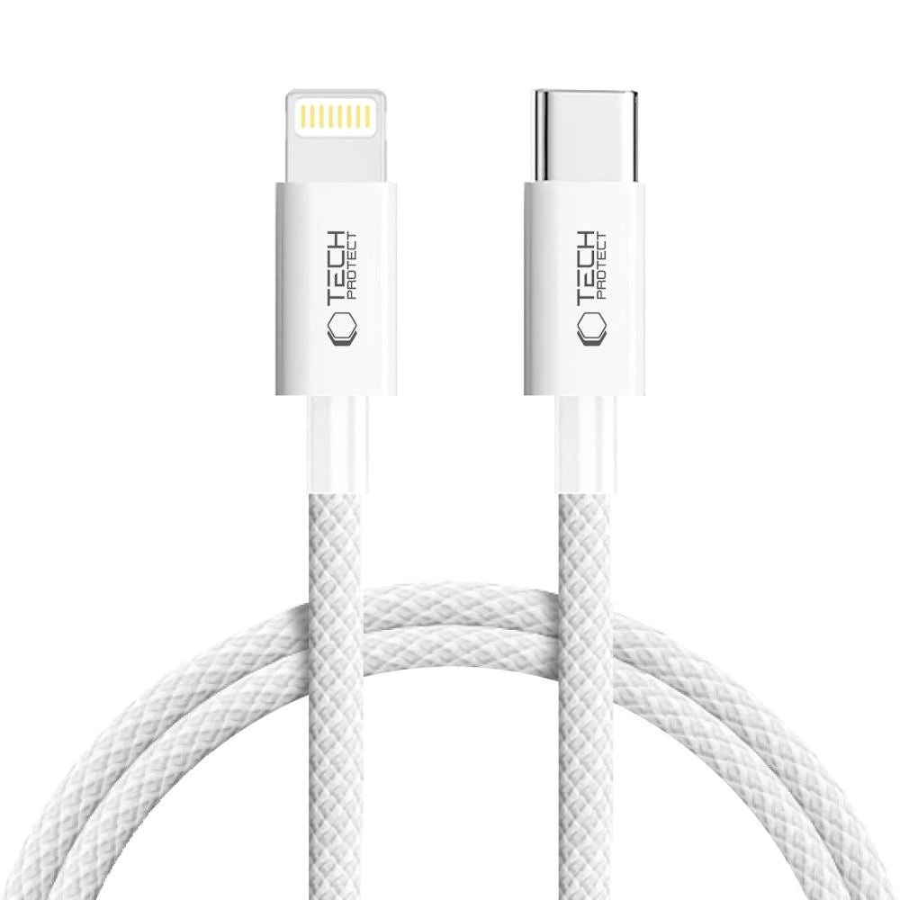 Tech-Protect UltraBoost USB-C / Lightning PD27W/3A kabel 100 cm - grå