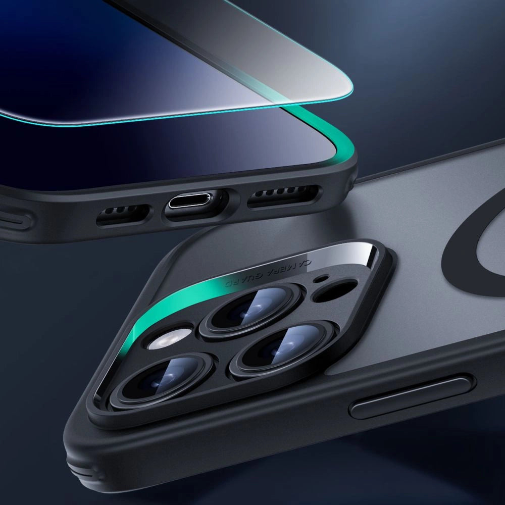 ESR Classic Pro Set Halolock MagSafe-hylster til iPhone 16 Pro - sort