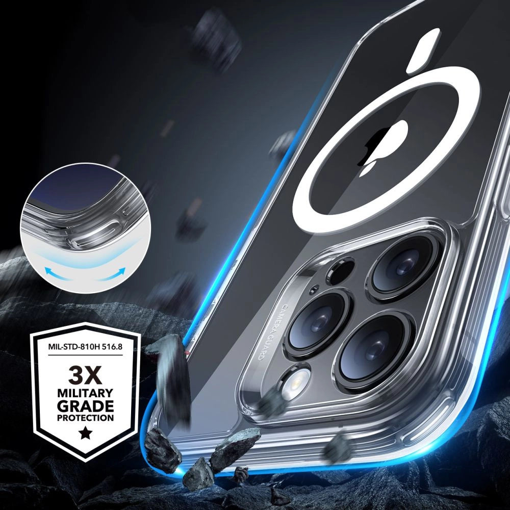 ESR Classic Pro Set Halolock MagSafe Case til iPhone 16 Pro - klar