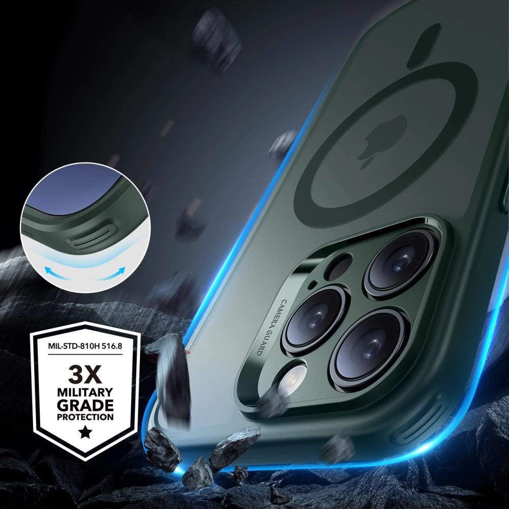ESR Classic Pro Set Halolock MagSafe Case for iPhone 16 Pro Max - Green
