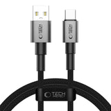 Tech-Protect UltraBoost DNA USB-A / USB-C Kabel 15W/3A 100cm - Grå
