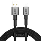 Tech-Protect UltraBoost DNA USB-A / USB-C Kabel 15W/3A 200cm - Grå