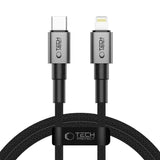 Tech-Protect UltraBoost DNA USB-C / Lightning PD27W/3A kabel 100 cm - grå