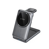 QI15W-A42 3in1 induktiv oplader med MagSafe til Apple-enheder - Grå