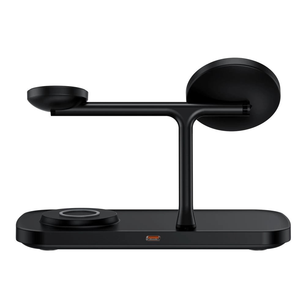 Tech-Protect QI15W-A45 3in1 trådløs oplader med MagSafe til Apple-enheder - sort