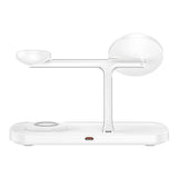 Tech-Protect QI15W-A45 3in1 trådløs oplader med MagSafe til Apple-enheder - hvid