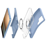 Spigen Silicone Fit Mag Case til Samsung Galaxy S25 Ultra - Blå