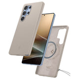 Spigen Silicone Fit Mag-kasse til Samsung Galaxy S25Ultra - titanium