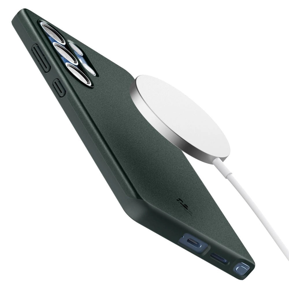 Spigen Thin Fit Mag Case til Samsung Galaxy S25 Ultra - Grøn