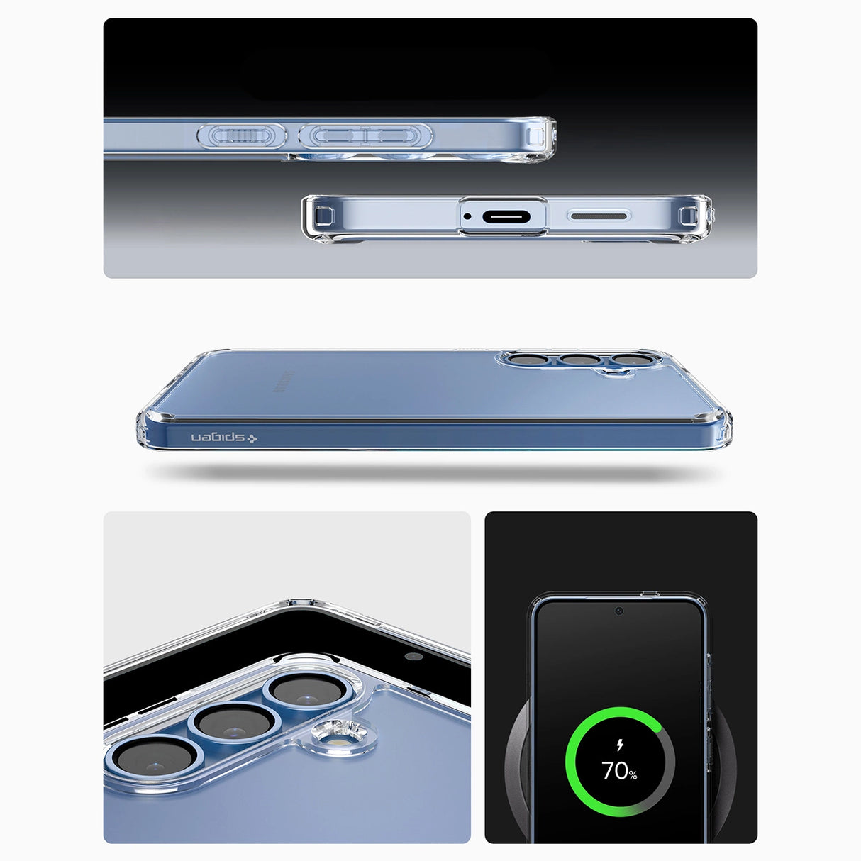 Spigen Ultra Hybrid Case til Samsung Galaxy S25+ - Gennemsigtig