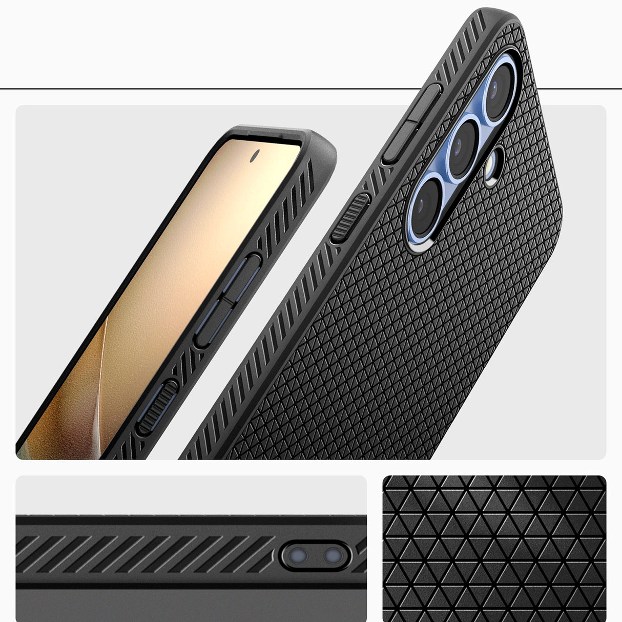 Spigen Liquid Air Case til Samsung Galaxy S25 - Matte sort