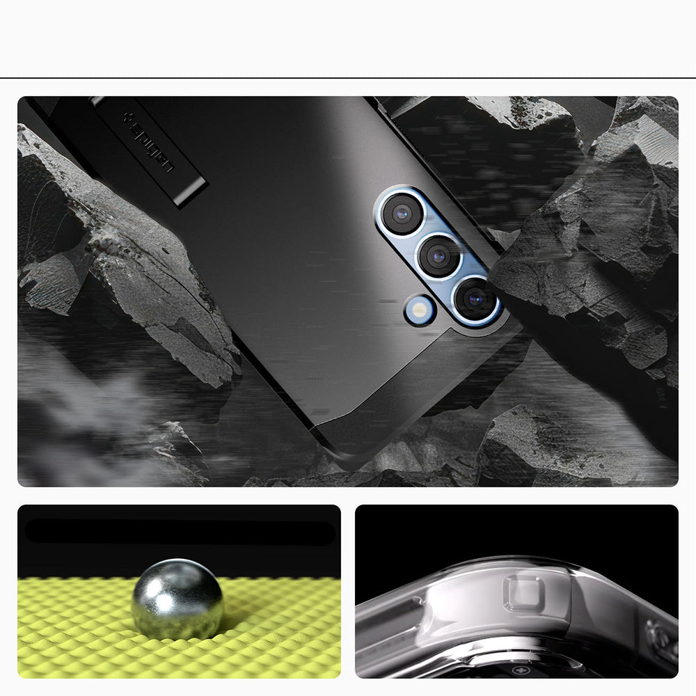 Spigen Tough Armor MagSafe-hylster til Samsung Galaxy S25 - sort