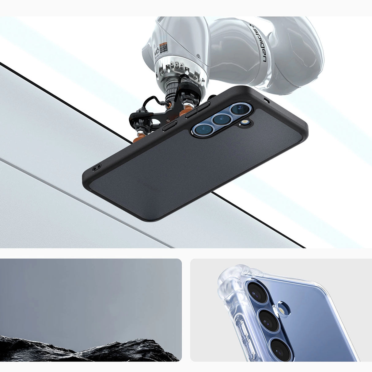 Spigen Ultra Hybrid Case til Samsung Galaxy S25 - sort