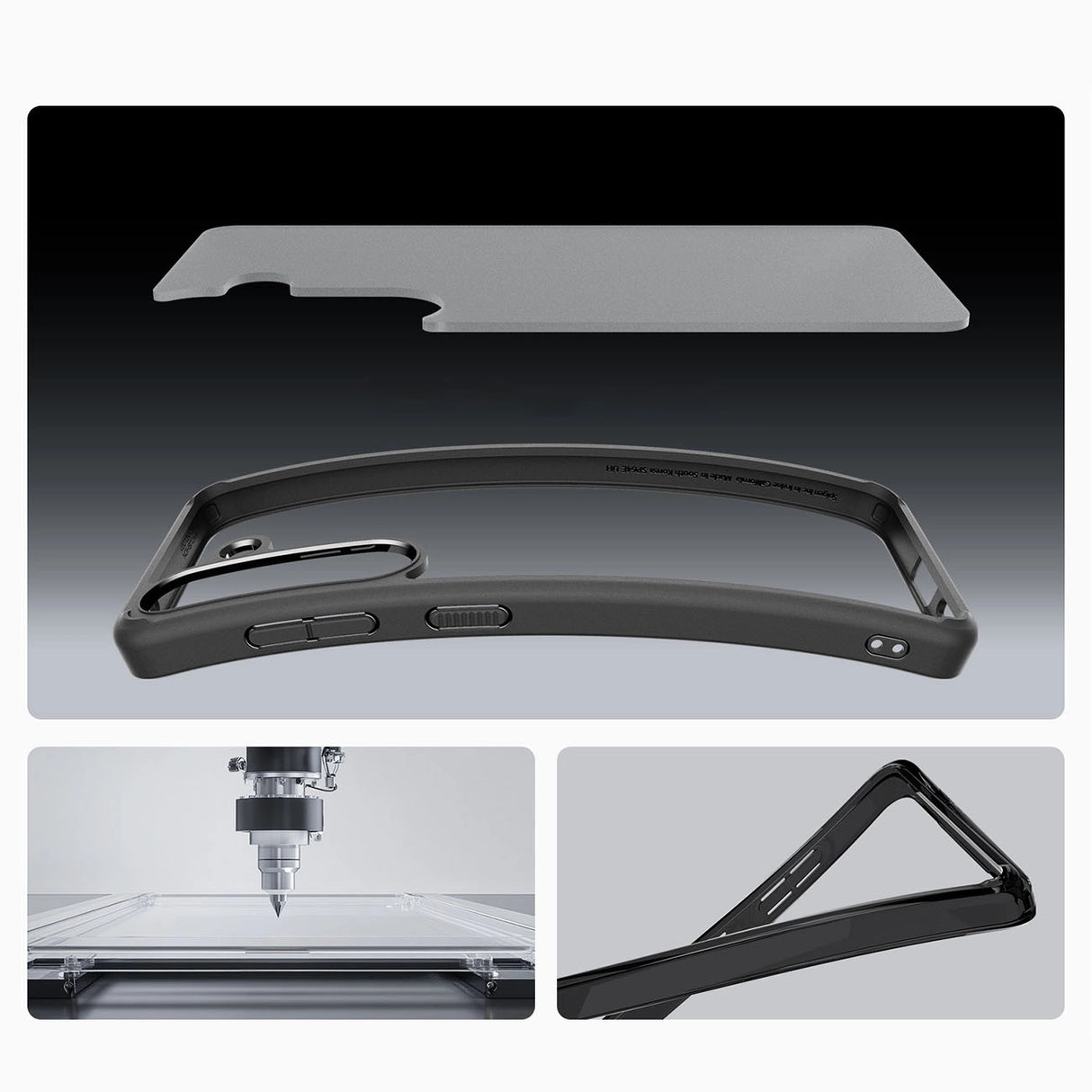 Spigen Ultra Hybrid Case til Samsung Galaxy S25 - sort