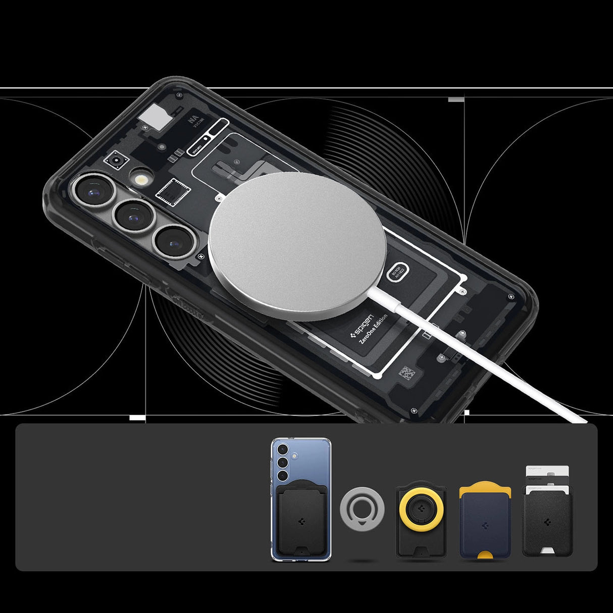 Spigen Ultra Hybrid Mag Case til Samsung Galaxy S25 Zero One - sort