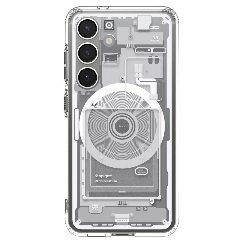 Spigen Ultra Hybrid Mag Case til Samsung Galaxy S25 Zero One - hvid