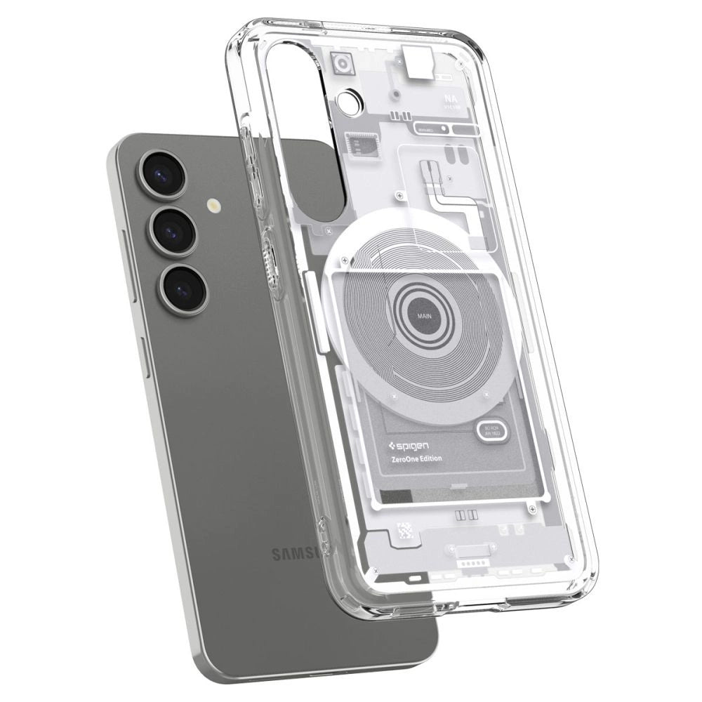 Spigen Ultra Hybrid Mag Case til Samsung Galaxy S25 Zero One - hvid