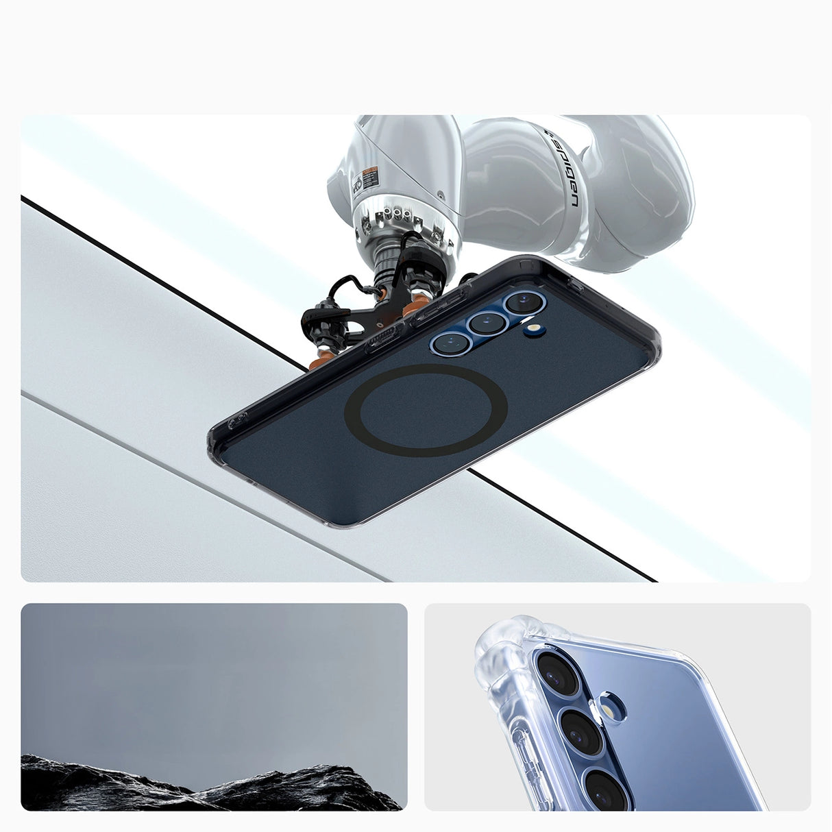 Spigen Ultra Hybrid Mag Case til Samsung Galaxy S25 Zero One - sort