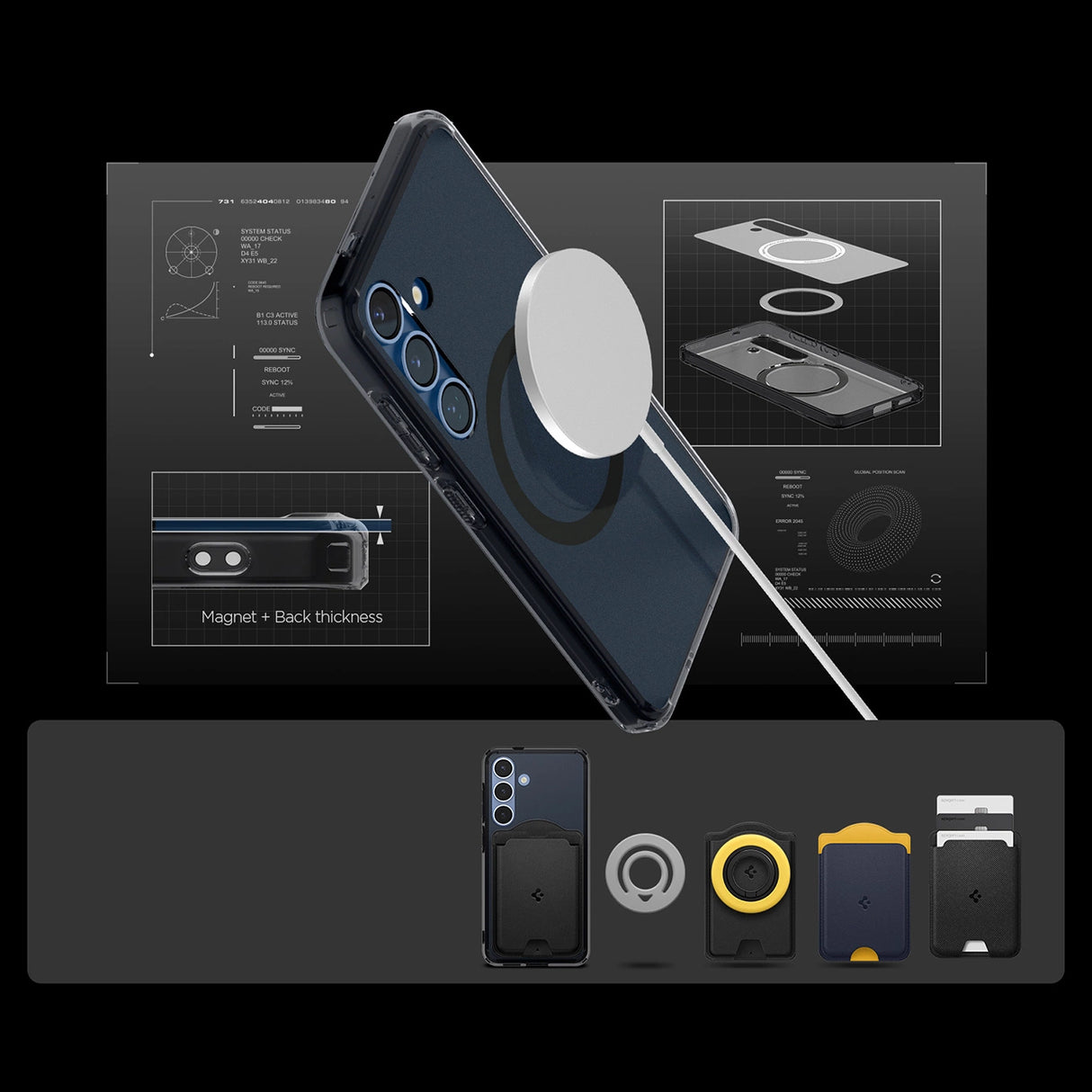 Spigen Ultra Hybrid Mag Case til Samsung Galaxy S25 Zero One - sort