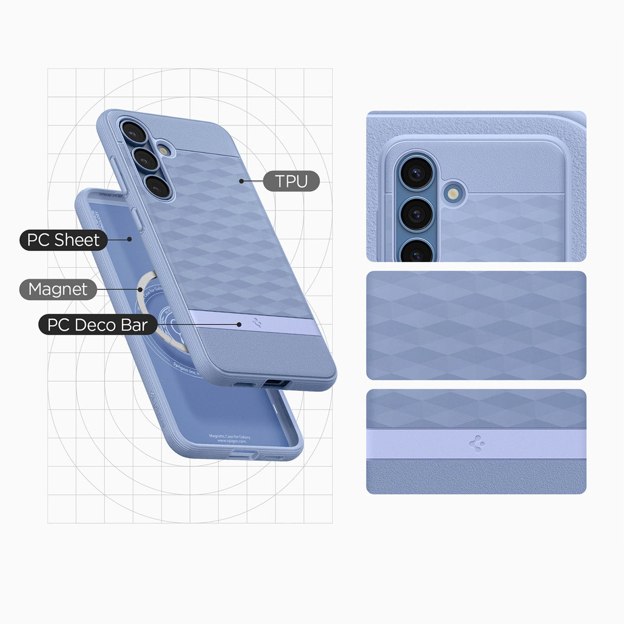 Caseology Parallax Mag MagSafe Case til Samsung Galaxy S25+ - lilla