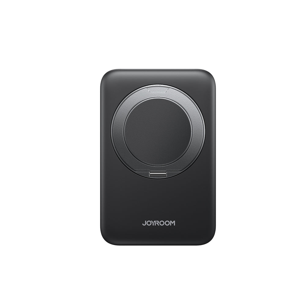 Joyroom JR-PBM12 Power Bank 10000mAh 22,5W MagSafe Kompatibel, 15W trådløs opladning, med ringbase - sort