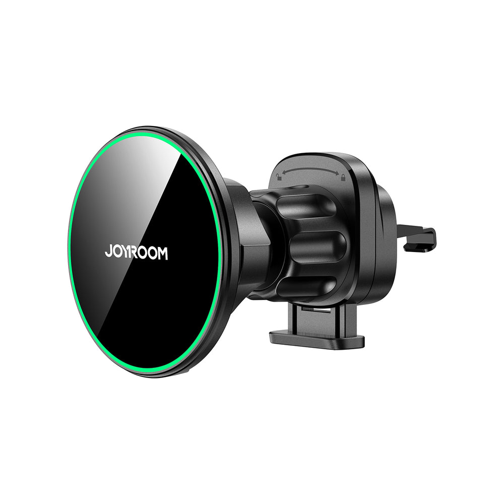Joyroom JR-ZS412 holder med Qi2 15W oplader, bil, til luftventil - sort